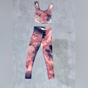 Tie Dye Crop Top Set
